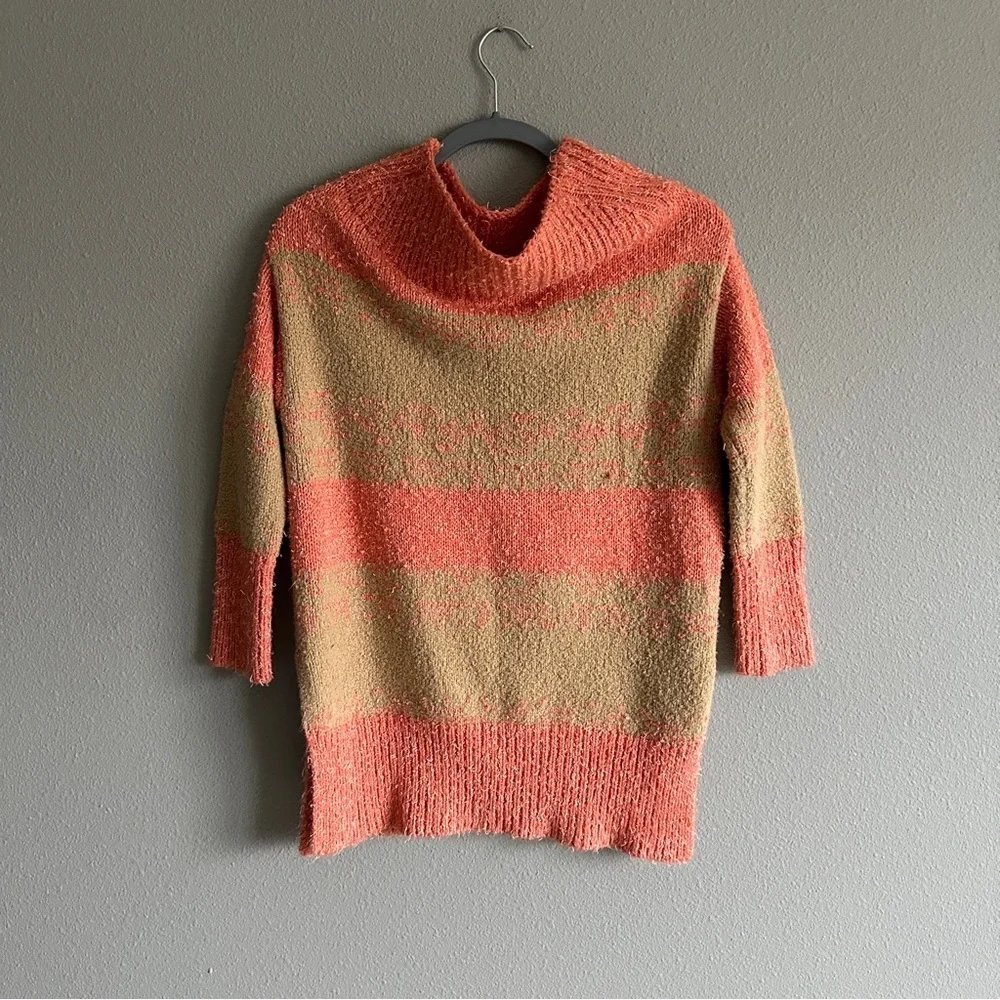 Pico Anthropologie Tan Coral Tunic Sweater XS - Picture 3 of 12